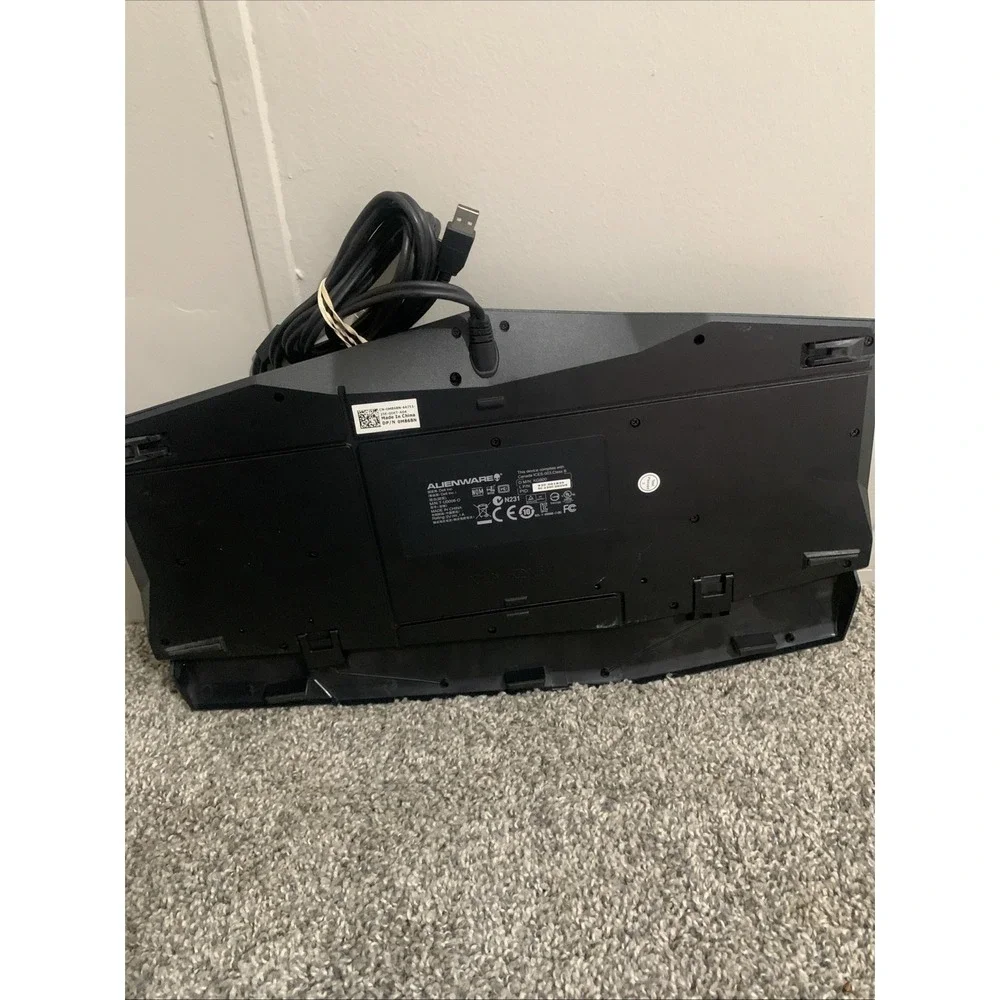 Dell Alienware KG900 TactX Gaming Illuminated Keyboard Y-U0008-O Wired Tested VG